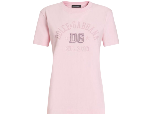 T-SHIRT - DOLCE & GABBANA CORTA IN JERSEY RICAMO LOGO
