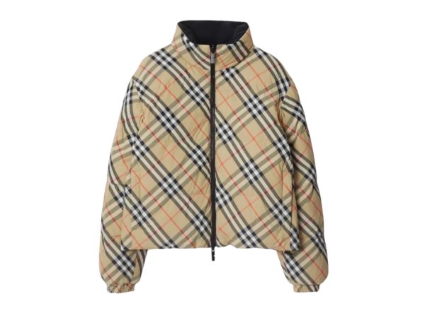 JACKET BURBERRY IN NYLON BROWN/BEIGE