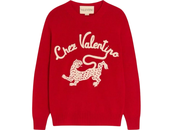 MAGLIONE - VALENTINO IN LANA ROSSO