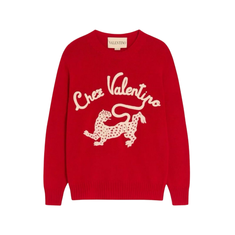 MAGLIONE - VALENTINO IN LANA ROSSO