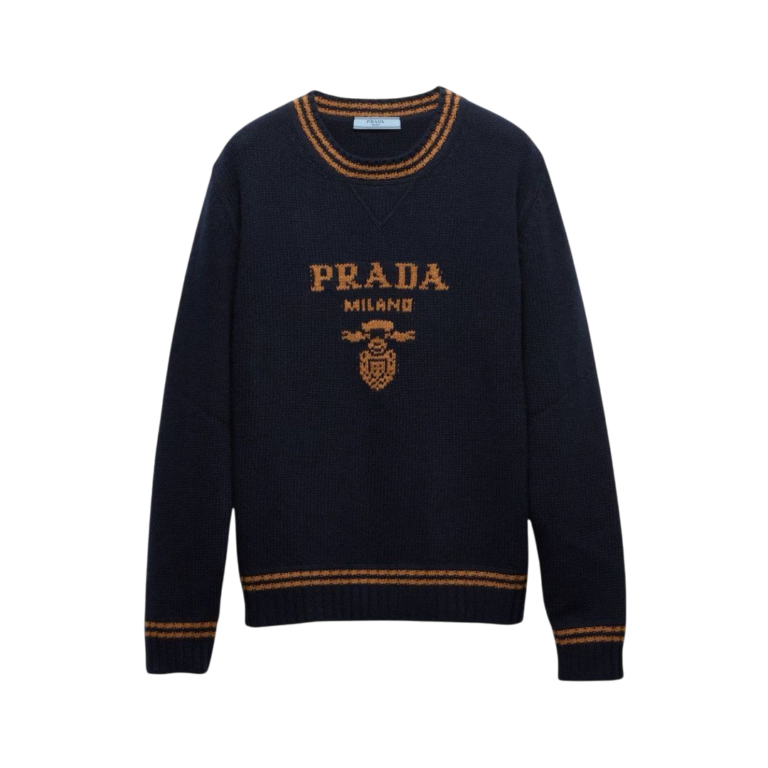 CARDIGAN - PRADA GIROCOLLO IN LANA CASHMERE