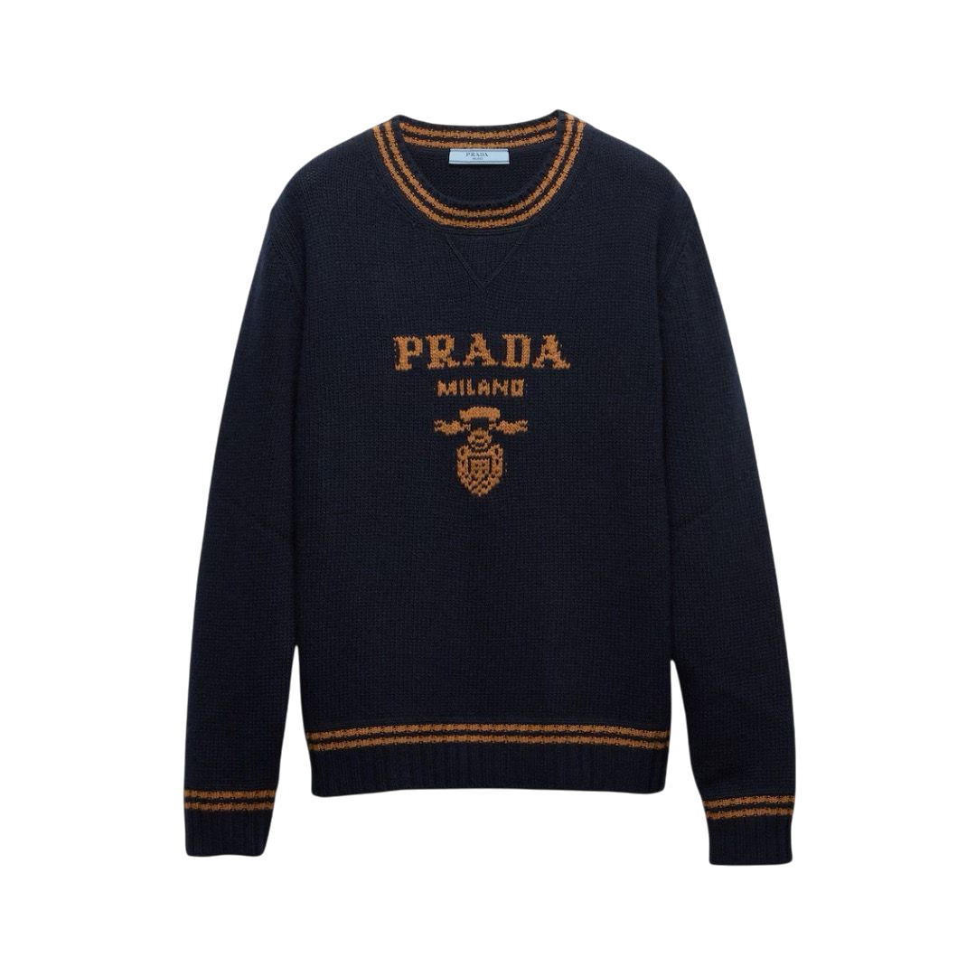 CARDIGAN - PRADA GIROCOLLO IN LANA CASHMERE