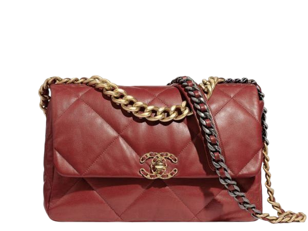 BORSA - CHANEL 19 ROSSO 26 cm
