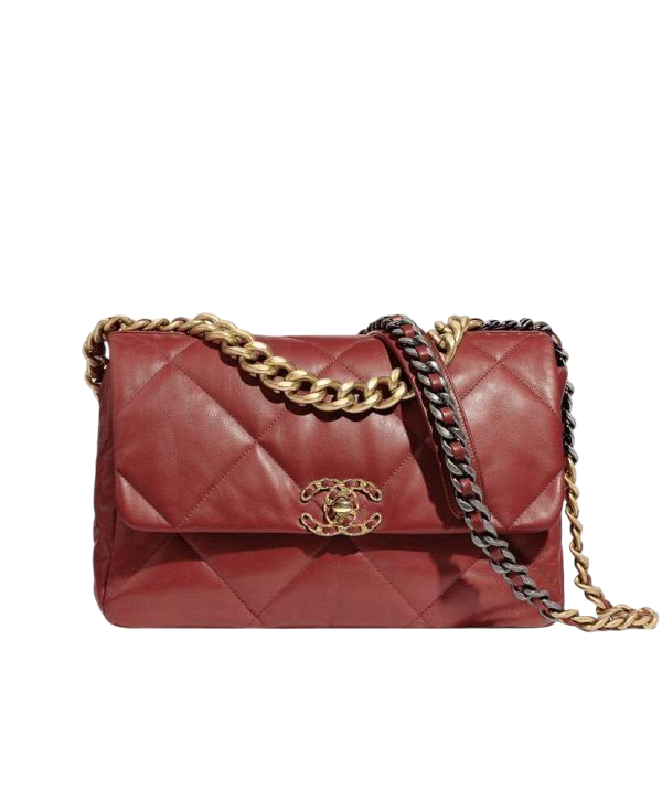 BORSA - CHANEL 19 ROSSO 26 cm