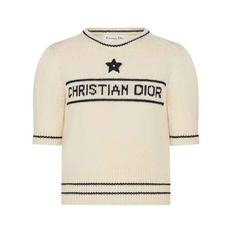 MAGLIONE - DIOR IN LANA E CASHMERE ECRU