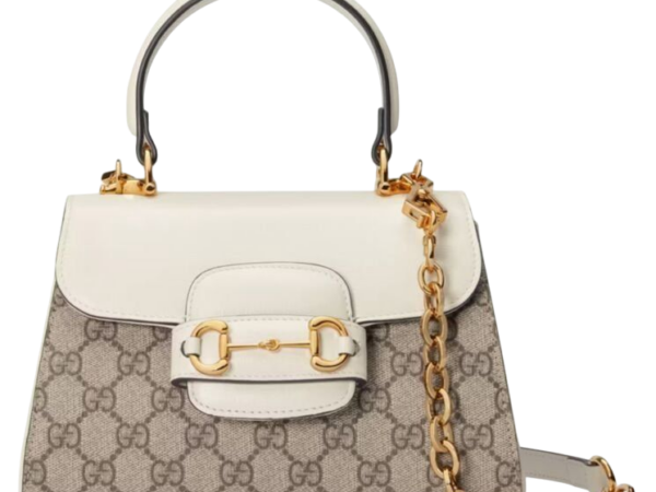 BORSA - GUCCI HORSEBIT 1955 MARRONE/CREMA 25cm