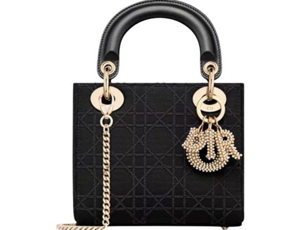 BORSA - DIOR GROS-GRAIN CANNAGE NERO