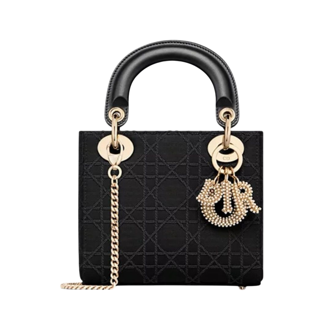 BORSA - DIOR GROS-GRAIN CANNAGE NERO