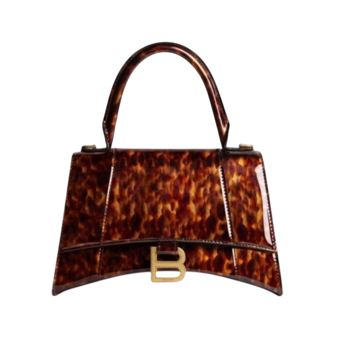 BORSA - BALENCIAGA HOURGLASS XS CON MANICO TARTARUGA