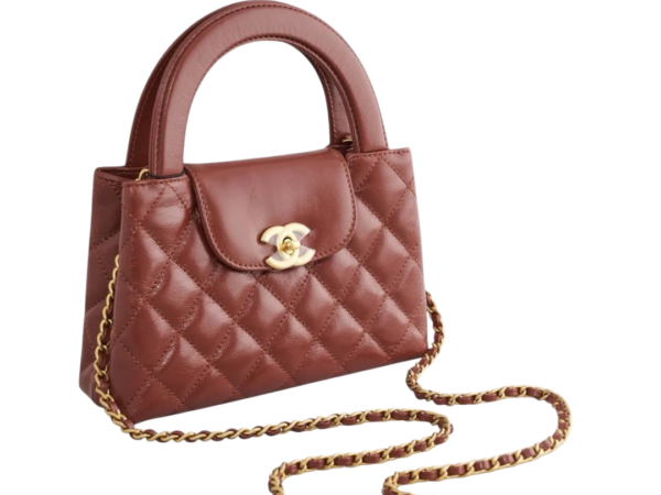 MINI BORSA - CHANEL IN VITELLO LUCIDO CON FINITURE DORATE