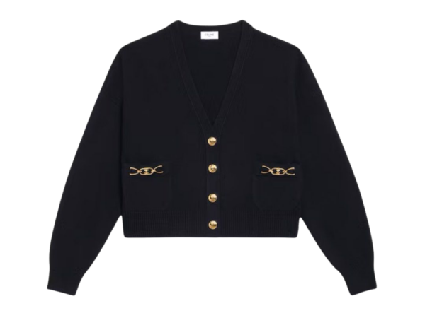 CARDIGAN - CELINE CASHMERE NERO