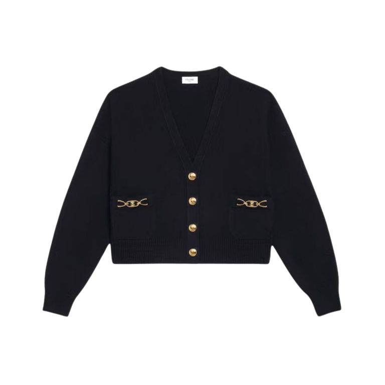 CARDIGAN - CELINE CASHMERE NERO