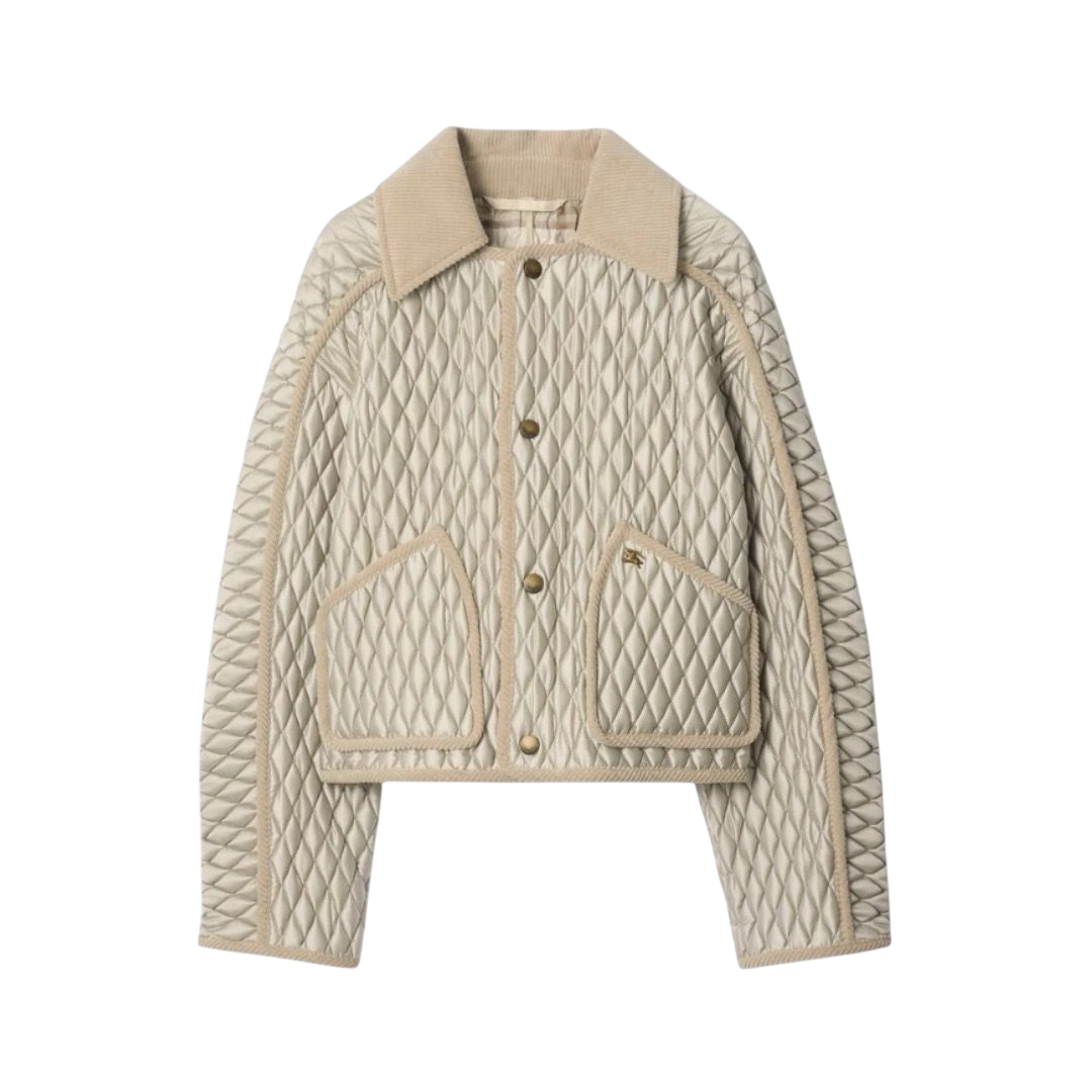 JACKET BURBERRY FLORISTON CROPPED BEIGE