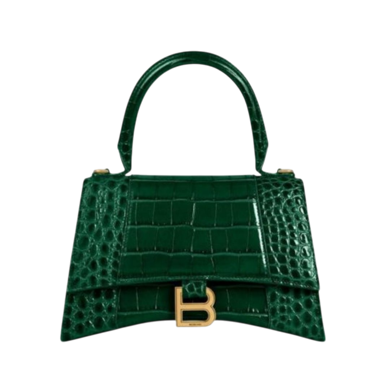 BORSA - BALENCIAGA HOURGLASS XS CON MANICO VERDE