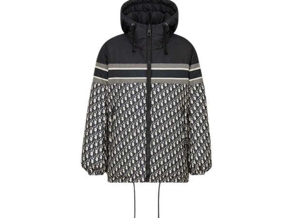 JACKET DIOR OBLIQUE BLUE/ECRU REVERSIBILE