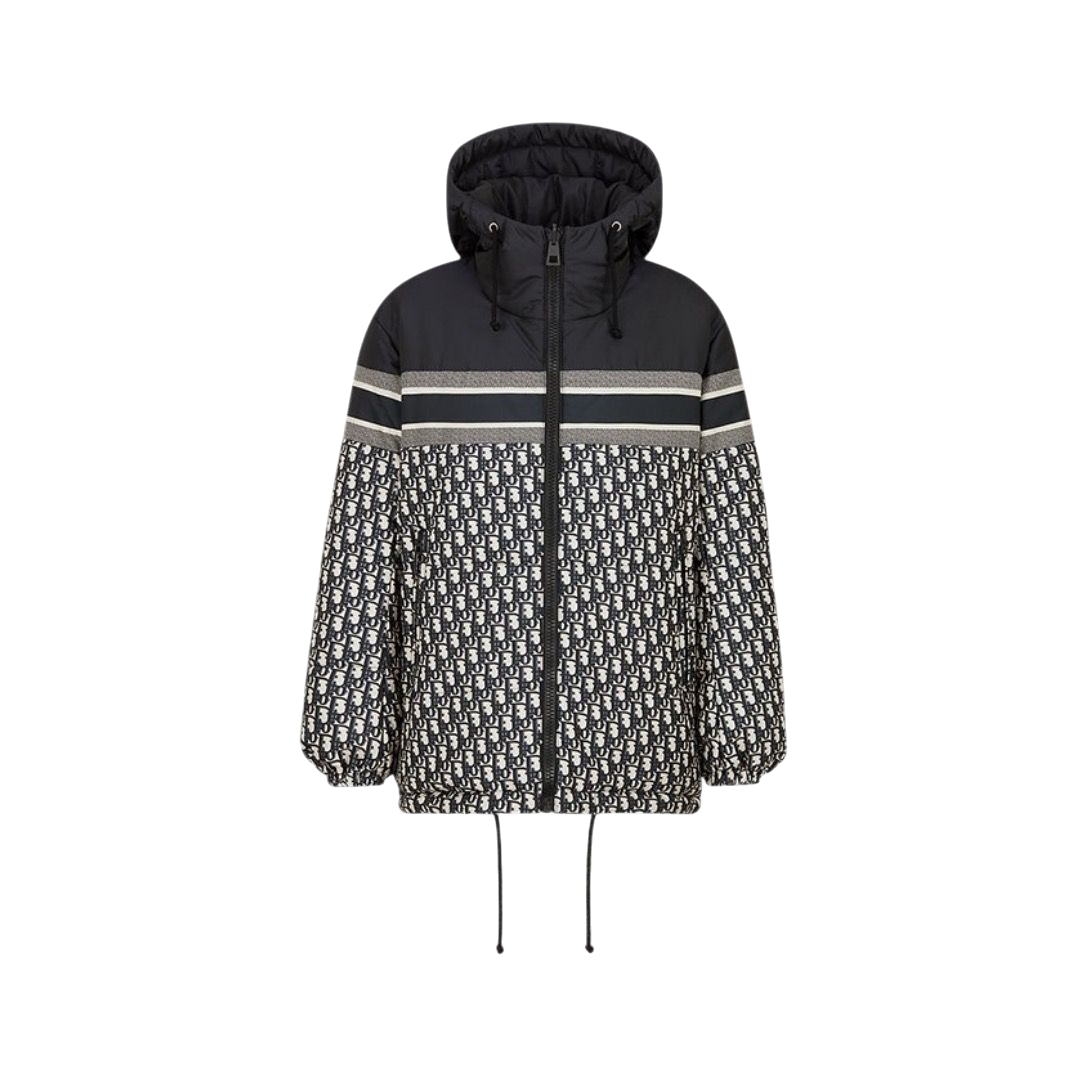 JACKET DIOR OBLIQUE BLUE/ECRU REVERSIBILE