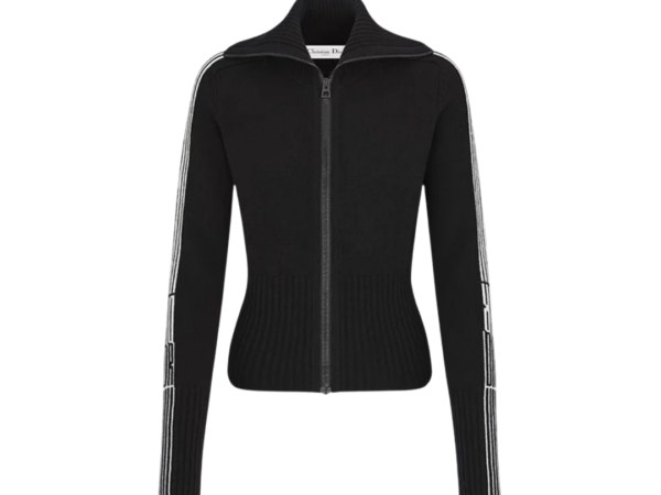 CARDIGAN - DIOR CORTO ALPACA NERO/BEIGE