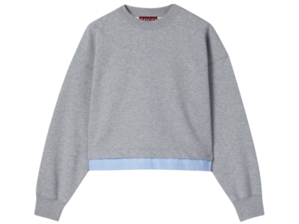 FELPA - GUCCI IN JERSEY DI COTONE CON RICAMO