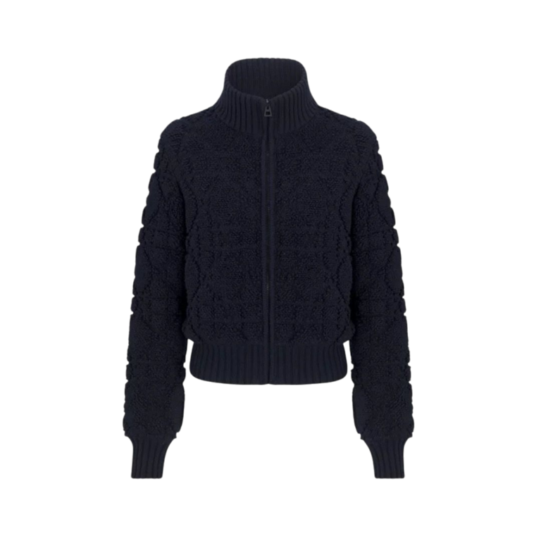 CARDIGAN - DIOR MACROCANNAGE CON CERNIERA