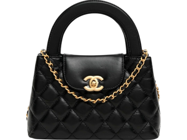 BORSA - CHANEL KELLY IN VITELLO LUCIDO INVECCHIATO NERO