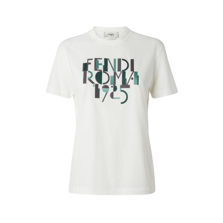 T-SHIRT - FENDI IN COTONE BIANCO