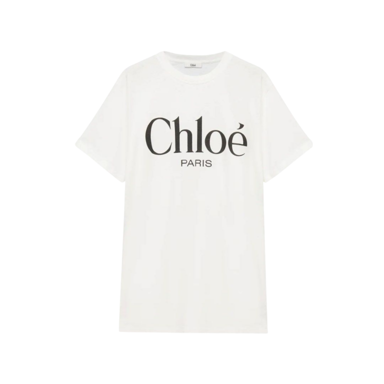 T-SHIRT - CHLOÈ BIANCA OVERSIZE CON LOGO