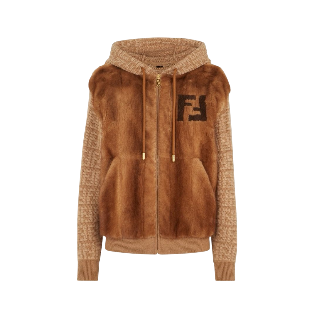 BLOUSON FENDI VISONE BROWN