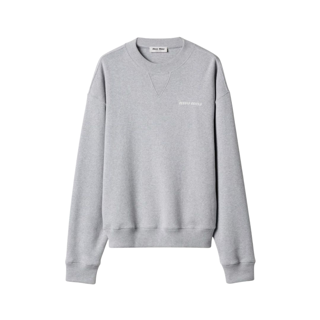 FELPA - MIU MIU IN COTONE GREY