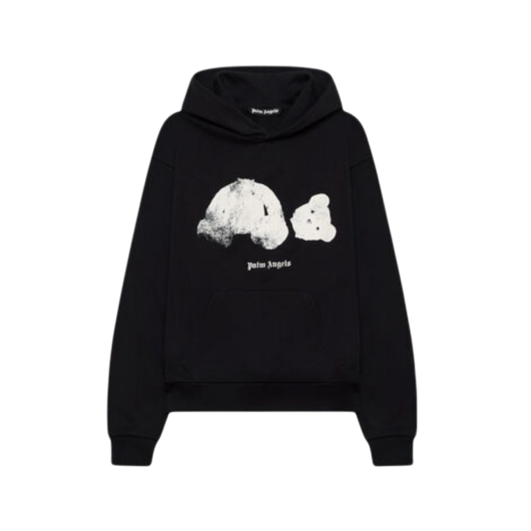 FELPA - PALM ANGELS CON CAPPUCCIO BROKEN BEAR