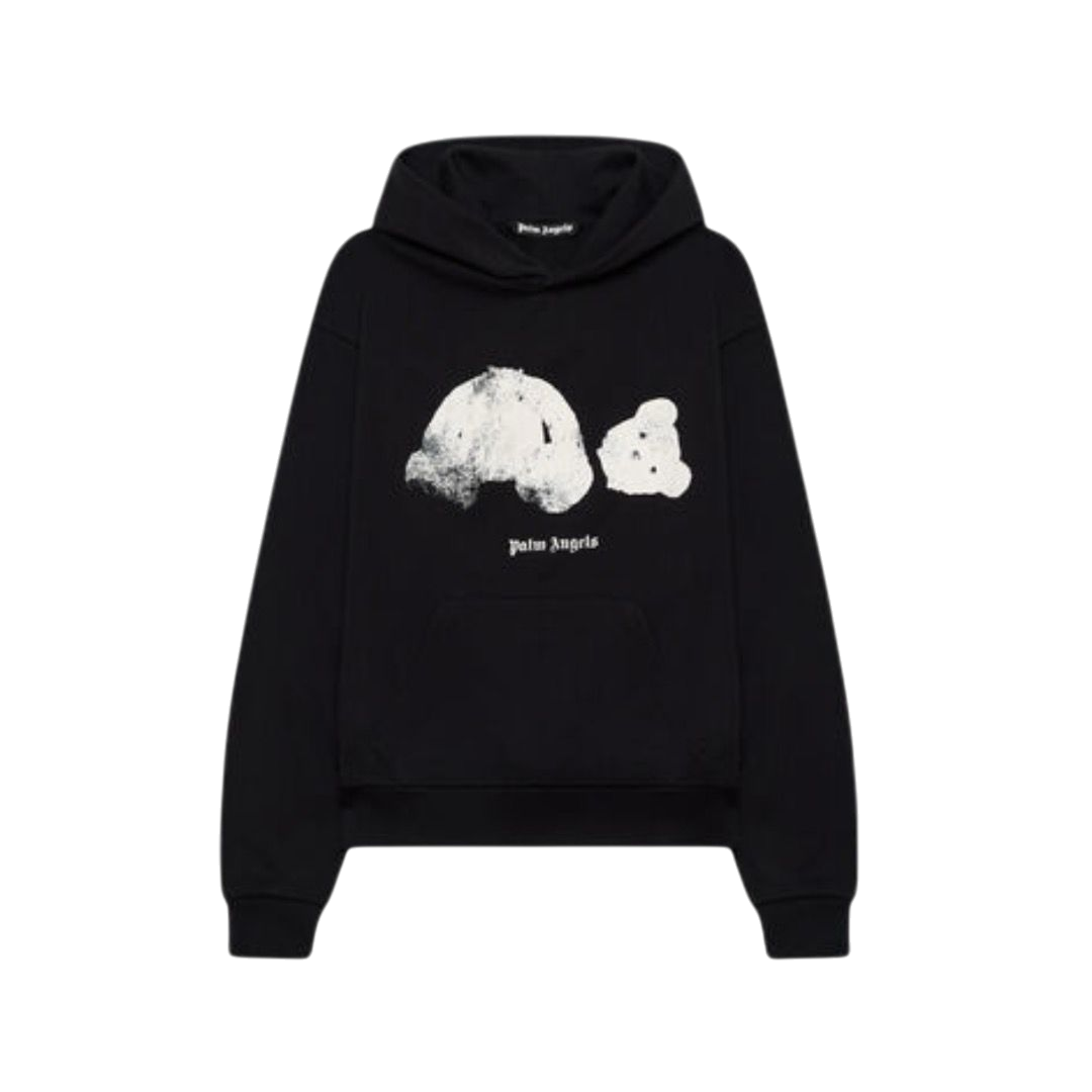 FELPA - PALM ANGELS CON CAPPUCCIO BROKEN BEAR