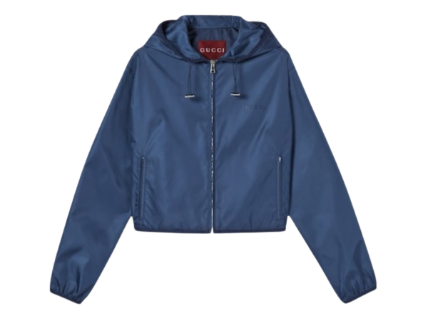 JACKET GUCCI GABARDINA LOGO IN METTALLO