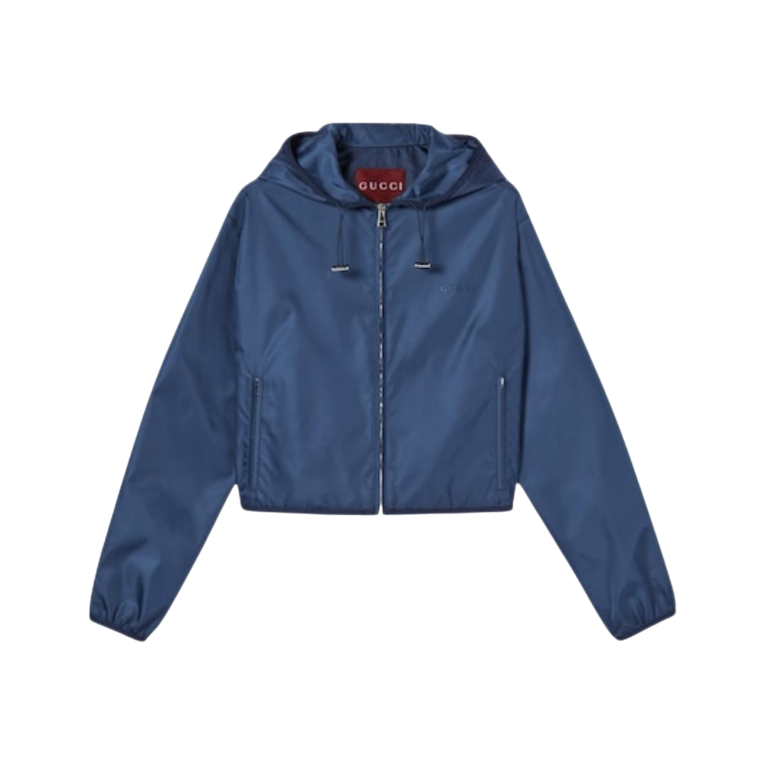 JACKET GUCCI GABARDINA LOGO IN METTALLO