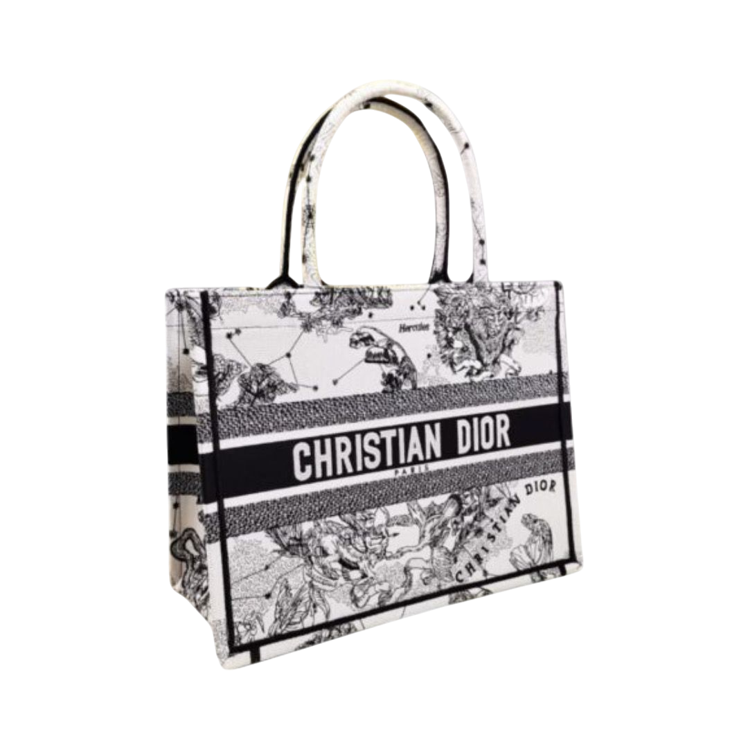 BORSA - DIOR BOOK TOTE LATTE/NERO