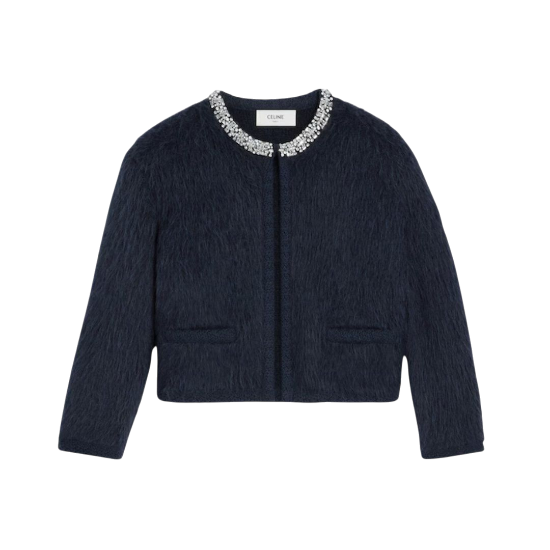 CARDIGAN - CELINE MOHAIR NERO