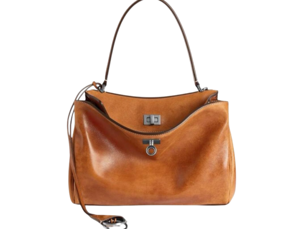 BORSA - BALENCIAGA RODEO PICCOLA MARRONE CHIARO