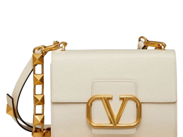 BORSA VALENTINO STUD SIGN CREMA 20cm