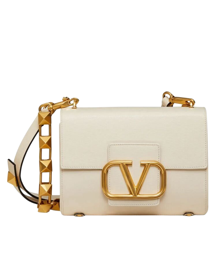 BORSA VALENTINO STUD SIGN CREMA 20cm