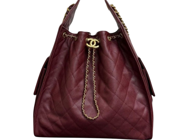 BORSA - CHANEL 25 HOBO BORDEAUX
