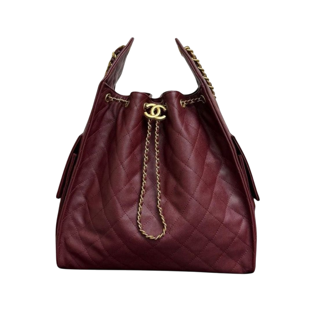 BORSA - CHANEL 25 HOBO BORDEAUX