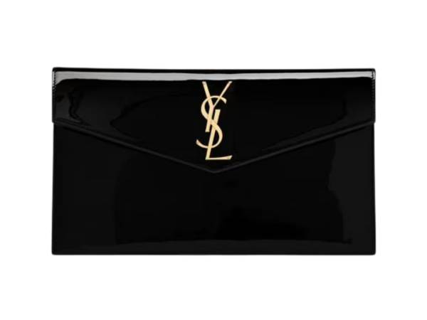 BORSA TRUCCHI - SAINT LAURENT UPTOWN POUCH VERNICIATA