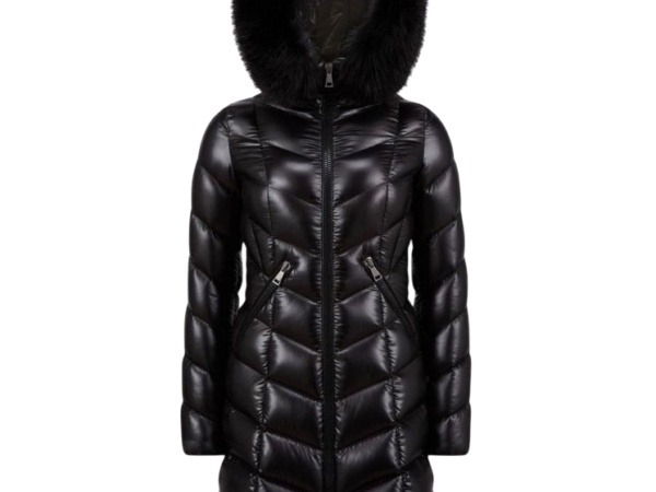 JACKET MONCLER NERO LUNGO