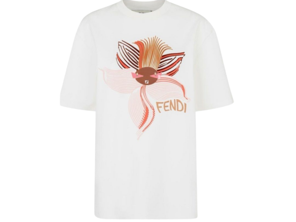 T-SHIRT - FENDI JERSEY BIANCO