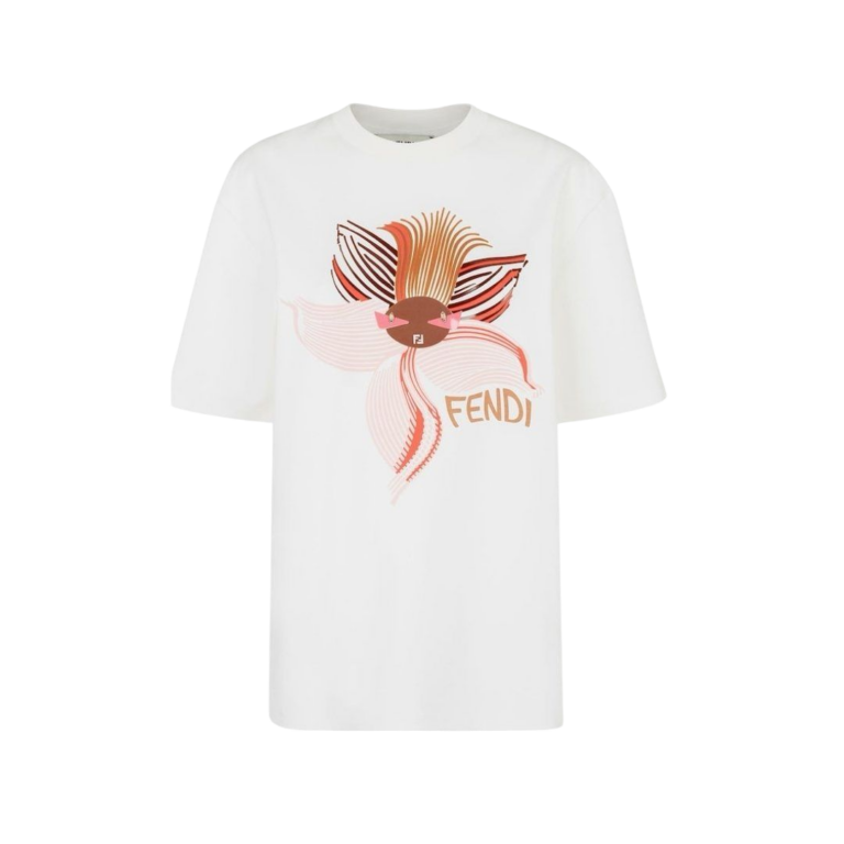 T-SHIRT - FENDI JERSEY BIANCO