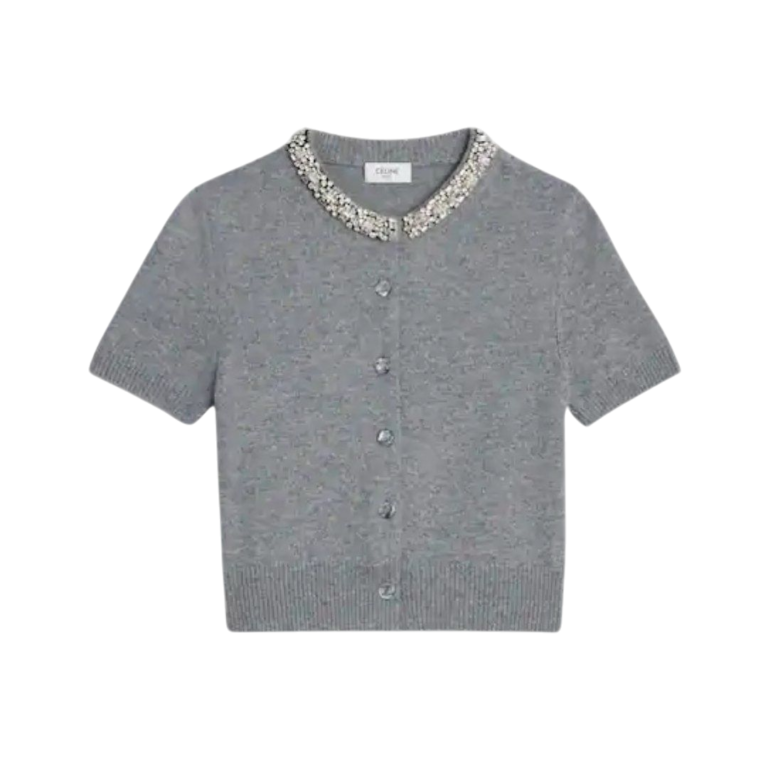 CARDIGAN - CELINE GRIGIO