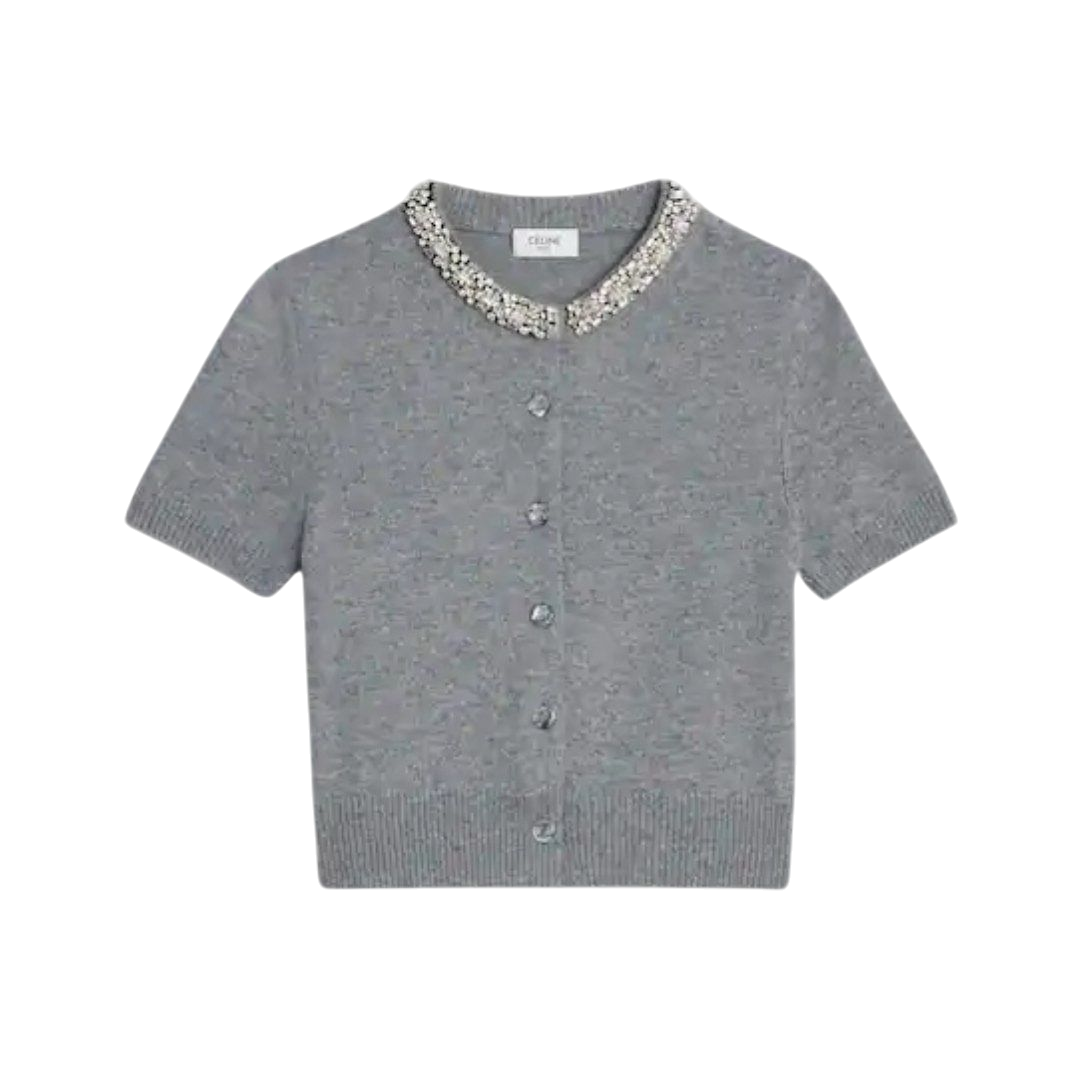 CARDIGAN - CELINE GRIGIO