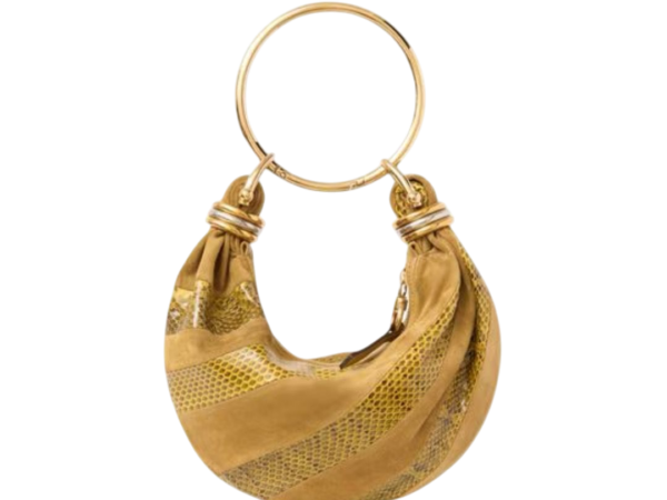 MINI BORSA -  CHLOÈ HOBO SCAMOSCIATO E SERPENTE