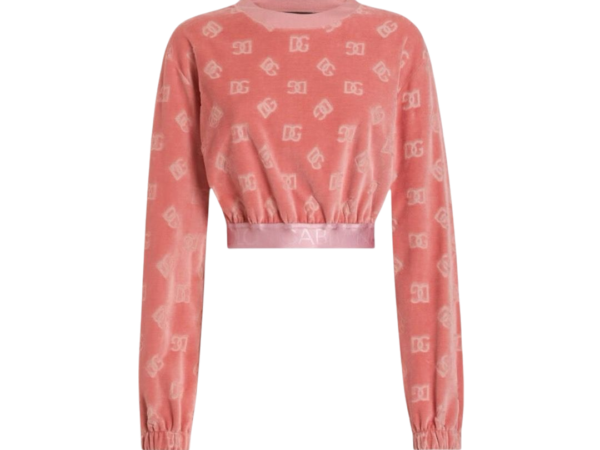 FELPA - DOLCE & GABBANA CINIGLIA JACQUARD CORTA CON LOGO