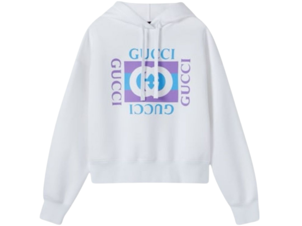 FELPA - GUCCI CAPPUCCIO CON LOGO STAMPATO