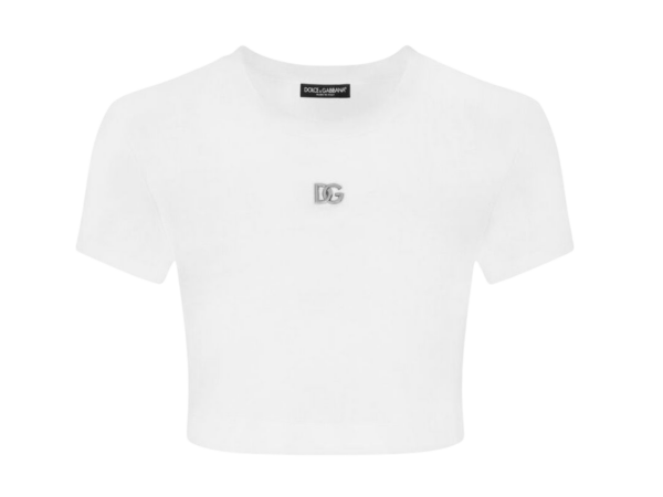 T-SHIRT - DOLCE & GABBANA CORTA IN JERSEY CON LOGO