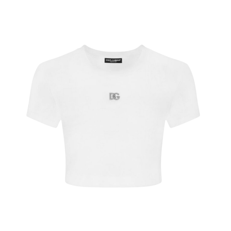 T-SHIRT - DOLCE & GABBANA CORTA IN JERSEY CON LOGO